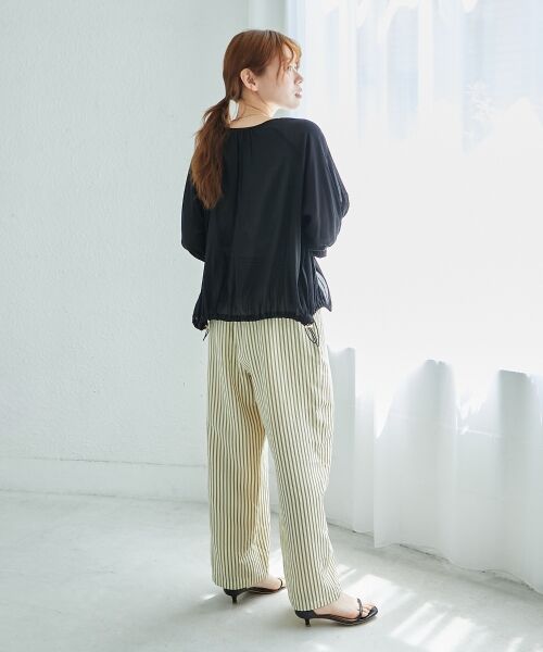 le.coeur blanc / ルクールブラン ブルゾン | 《手洗い可能》ダブルポケットシアーブルゾン | 詳細10