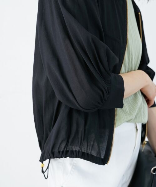 le.coeur blanc / ルクールブラン ブルゾン | 《手洗い可能》ダブルポケットシアーブルゾン | 詳細16