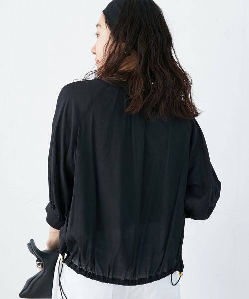 le.coeur blanc / ルクールブラン ブルゾン | 《手洗い可能》ダブルポケットシアーブルゾン | 詳細17