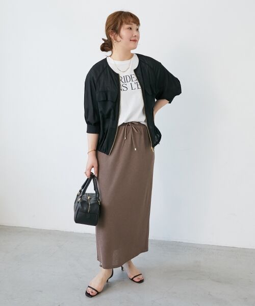 le.coeur blanc / ルクールブラン ブルゾン | 《手洗い可能》ダブルポケットシアーブルゾン | 詳細22