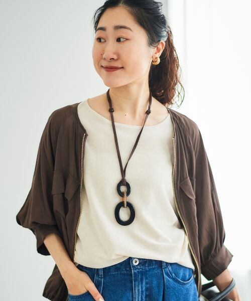 le.coeur blanc / ルクールブラン ブルゾン | 《手洗い可能》ダブルポケットシアーブルゾン | 詳細25