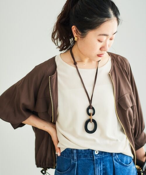 le.coeur blanc / ルクールブラン ブルゾン | 《手洗い可能》ダブルポケットシアーブルゾン | 詳細26