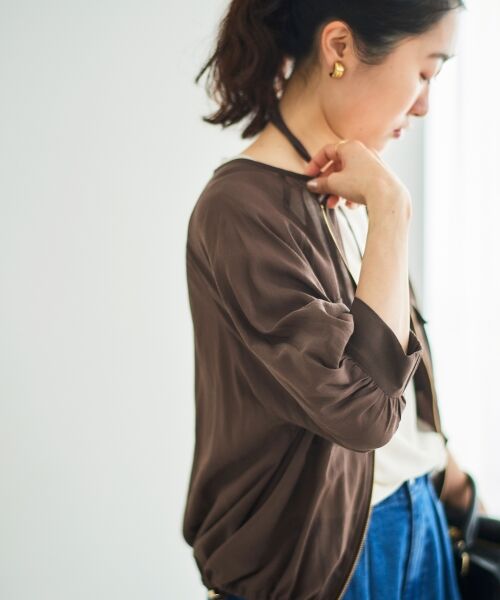 le.coeur blanc / ルクールブラン ブルゾン | 《手洗い可能》ダブルポケットシアーブルゾン | 詳細27