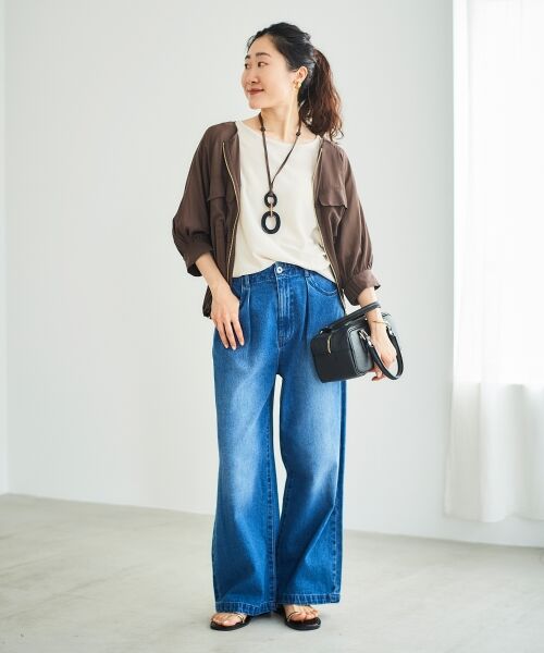 le.coeur blanc / ルクールブラン ブルゾン | 《手洗い可能》ダブルポケットシアーブルゾン | 詳細29