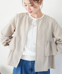 le.coeur blanc / ルクールブラン ブルゾン | 《大人気マストアイテム！》カラミタンブラーフリルブルゾン