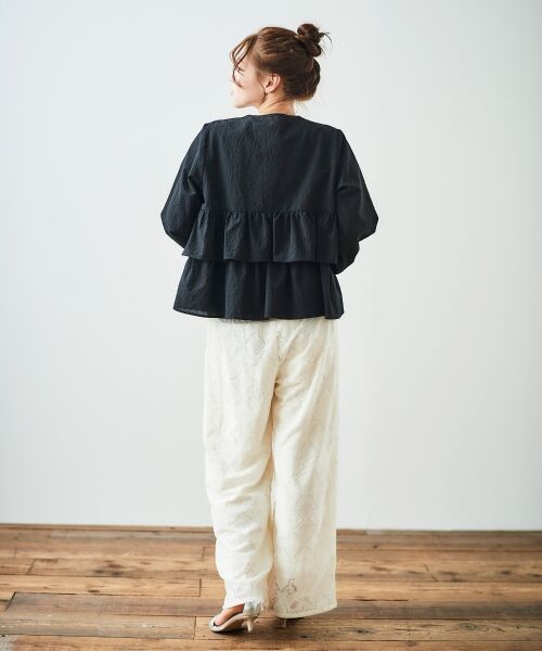 le.coeur blanc / ルクールブラン ブルゾン | 《大人気マストアイテム！》カラミタンブラーフリルブルゾン | 詳細11