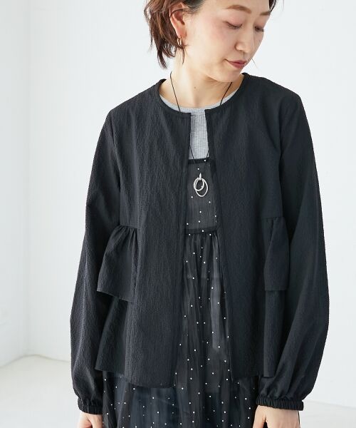 le.coeur blanc / ルクールブラン ブルゾン | 《大人気マストアイテム！》カラミタンブラーフリルブルゾン | 詳細12