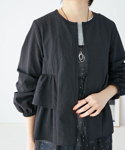 le.coeur blanc / ルクールブラン ブルゾン | 《大人気マストアイテム！》カラミタンブラーフリルブルゾン | 詳細13