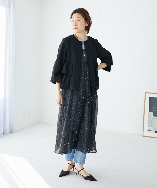 le.coeur blanc / ルクールブラン ブルゾン | 《大人気マストアイテム！》カラミタンブラーフリルブルゾン | 詳細14