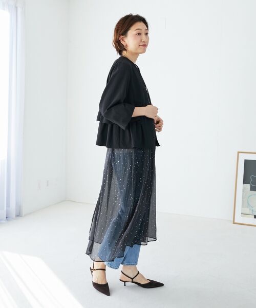 le.coeur blanc / ルクールブラン ブルゾン | 《大人気マストアイテム！》カラミタンブラーフリルブルゾン | 詳細15