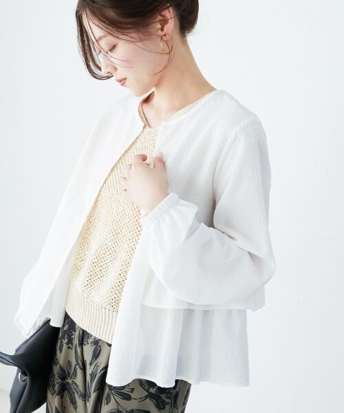 le.coeur blanc / ルクールブラン ブルゾン | 《大人気マストアイテム！》カラミタンブラーフリルブルゾン | 詳細19