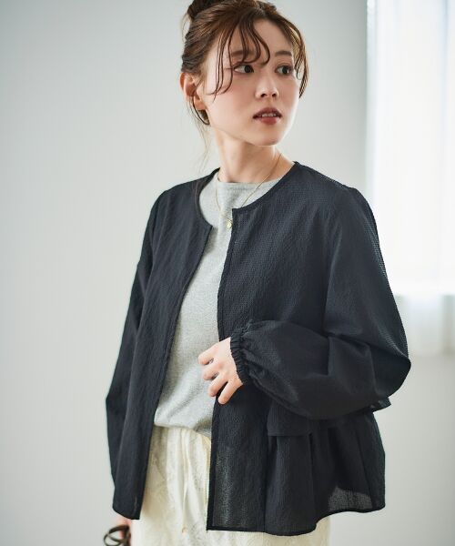 le.coeur blanc / ルクールブラン ブルゾン | 《大人気マストアイテム！》カラミタンブラーフリルブルゾン | 詳細2