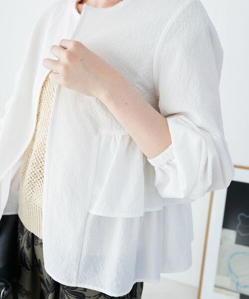 le.coeur blanc / ルクールブラン ブルゾン | 《大人気マストアイテム！》カラミタンブラーフリルブルゾン | 詳細22