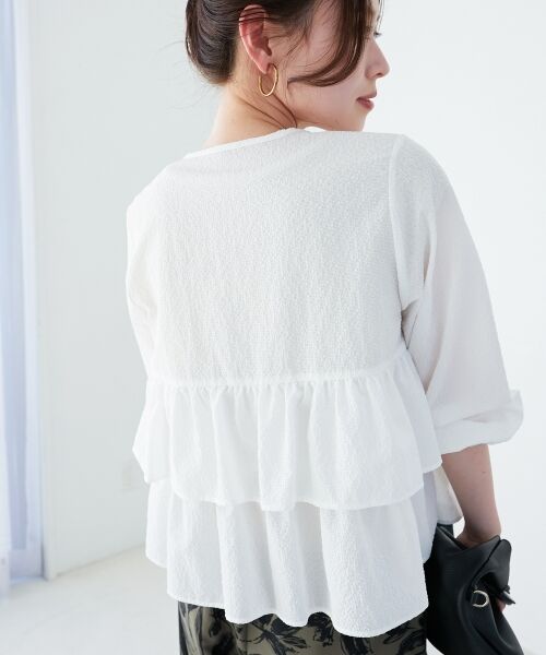 le.coeur blanc / ルクールブラン ブルゾン | 《大人気マストアイテム！》カラミタンブラーフリルブルゾン | 詳細23
