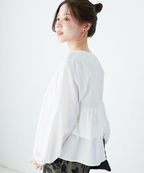 le.coeur blanc / ルクールブラン ブルゾン | 《大人気マストアイテム！》カラミタンブラーフリルブルゾン | 詳細24