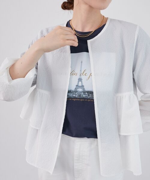 le.coeur blanc / ルクールブラン ブルゾン | 《大人気マストアイテム！》カラミタンブラーフリルブルゾン | 詳細30