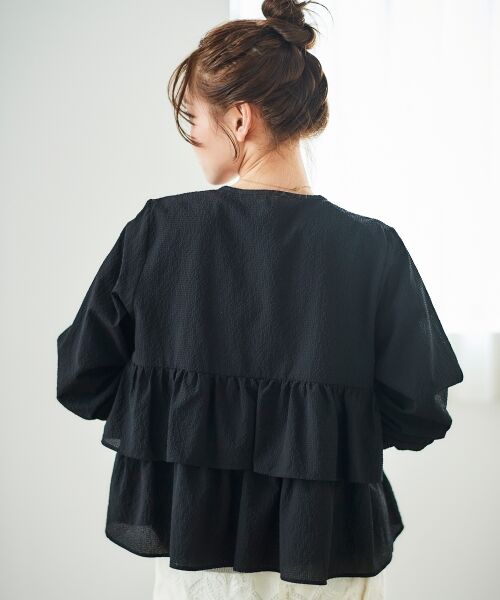 le.coeur blanc / ルクールブラン ブルゾン | 《大人気マストアイテム！》カラミタンブラーフリルブルゾン | 詳細6