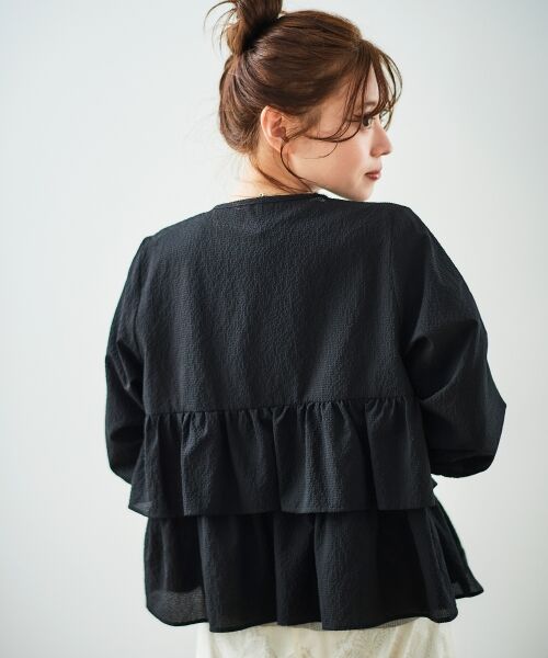 le.coeur blanc / ルクールブラン ブルゾン | 《大人気マストアイテム！》カラミタンブラーフリルブルゾン | 詳細7