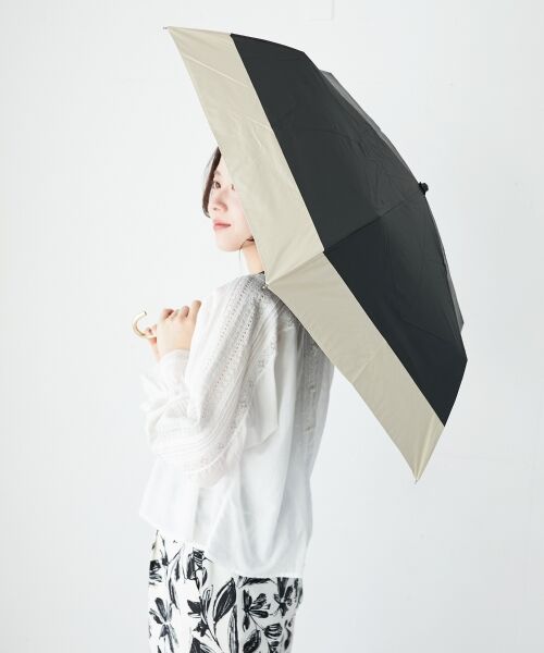 le.coeur blanc / ルクールブラン 傘 | PUバイカラー折りたたみ傘 | 詳細2