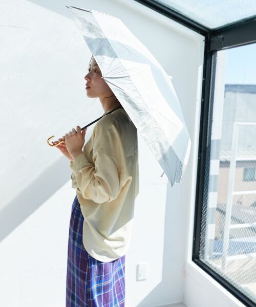 le.coeur blanc / ルクールブラン 傘 | PUバイカラー折りたたみ傘 | 詳細6