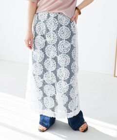 le.coeur blanc / ルクールブラン ロング・マキシ丈スカート | TORRAZZO DONNAエンブロイダリーレーススカート