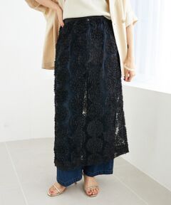 le.coeur blanc / ルクールブラン ロング・マキシ丈スカート | TORRAZZO DONNAエンブロイダリーレーススカート