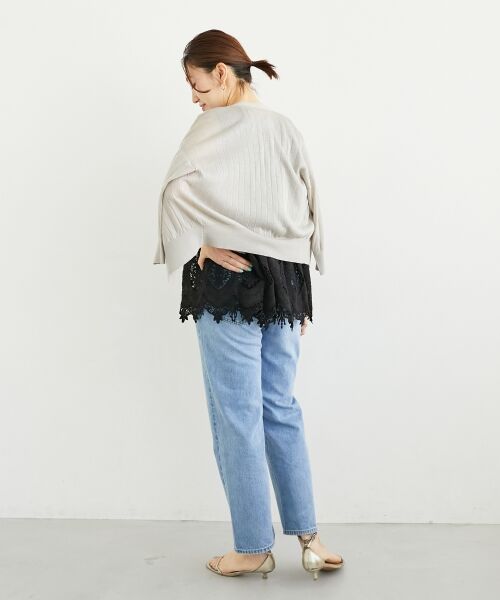 le.coeur blanc / ルクールブラン シャツ・ブラウス | Fanaka裾レースノースリーブ | 詳細10