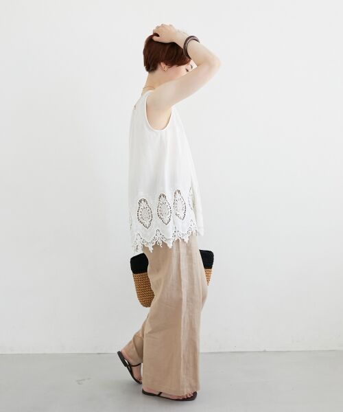 le.coeur blanc / ルクールブラン シャツ・ブラウス | Fanaka裾レースノースリーブ | 詳細26