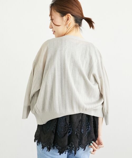 le.coeur blanc / ルクールブラン シャツ・ブラウス | Fanaka裾レースノースリーブ | 詳細6
