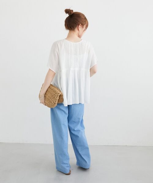 le.coeur blanc / ルクールブラン シャツ・ブラウス | Fanakaレース2wayブラウス | 詳細10