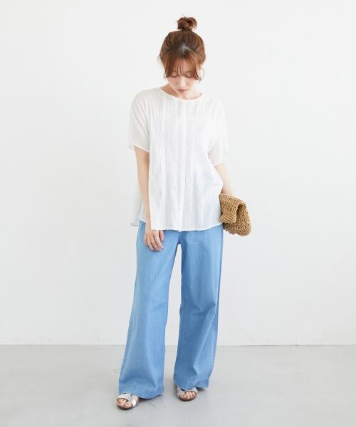 le.coeur blanc / ルクールブラン シャツ・ブラウス | Fanakaレース2wayブラウス | 詳細11