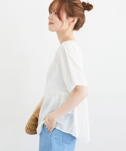 le.coeur blanc / ルクールブラン シャツ・ブラウス | Fanakaレース2wayブラウス | 詳細4