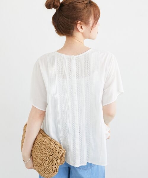 le.coeur blanc / ルクールブラン シャツ・ブラウス | Fanakaレース2wayブラウス | 詳細6