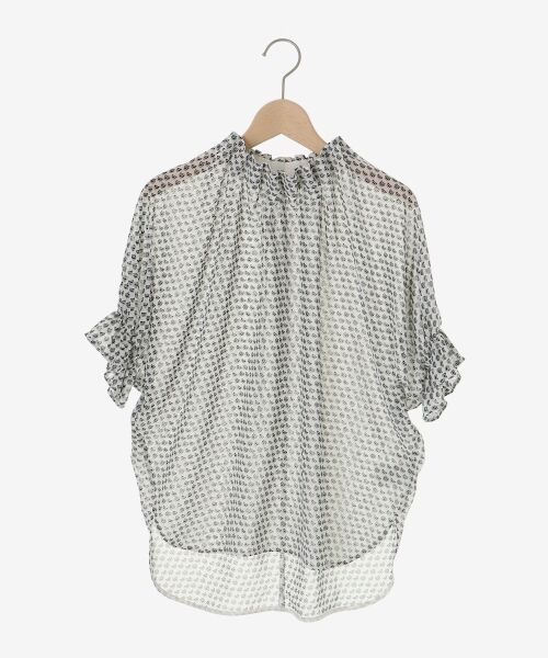 le.coeur blanc / ルクールブラン シャツ・ブラウス | シフォン幾何柄プリントブラウス | 詳細12