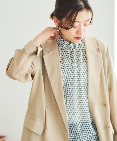 le.coeur blanc / ルクールブラン シャツ・ブラウス | シフォン幾何柄プリントブラウス | 詳細18