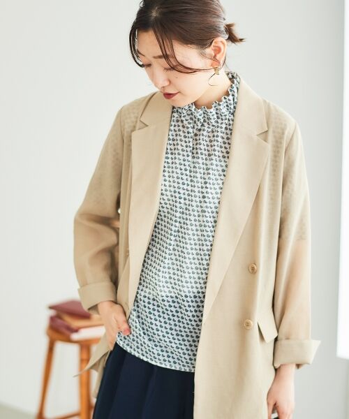le.coeur blanc / ルクールブラン シャツ・ブラウス | シフォン幾何柄プリントブラウス | 詳細19