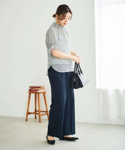 le.coeur blanc / ルクールブラン シャツ・ブラウス | シフォン幾何柄プリントブラウス | 詳細22