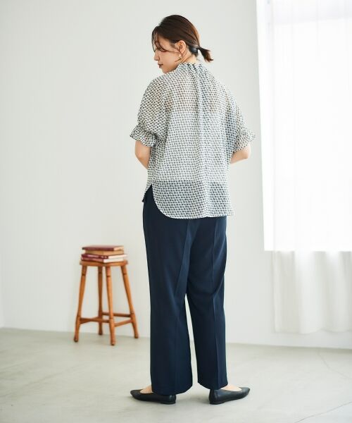 le.coeur blanc / ルクールブラン シャツ・ブラウス | シフォン幾何柄プリントブラウス | 詳細23