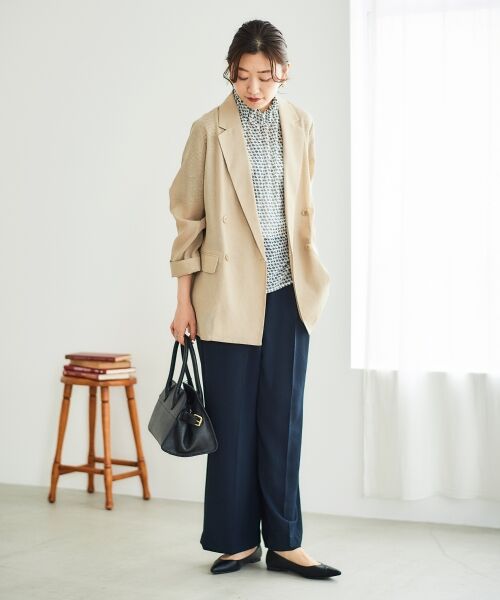 le.coeur blanc / ルクールブラン シャツ・ブラウス | シフォン幾何柄プリントブラウス | 詳細24