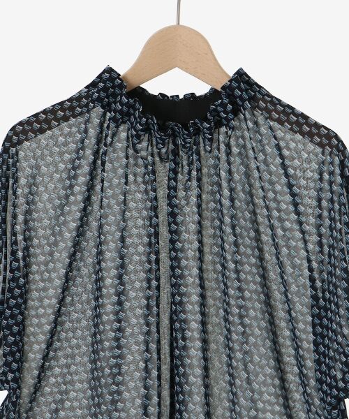 le.coeur blanc / ルクールブラン シャツ・ブラウス | シフォン幾何柄プリントブラウス | 詳細27