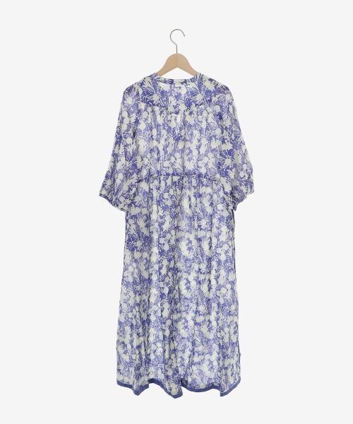 le.coeur blanc / ルクールブラン ロング・マキシ丈ワンピース | Fanaka別注バイカラーフラワーワンピース | 詳細27