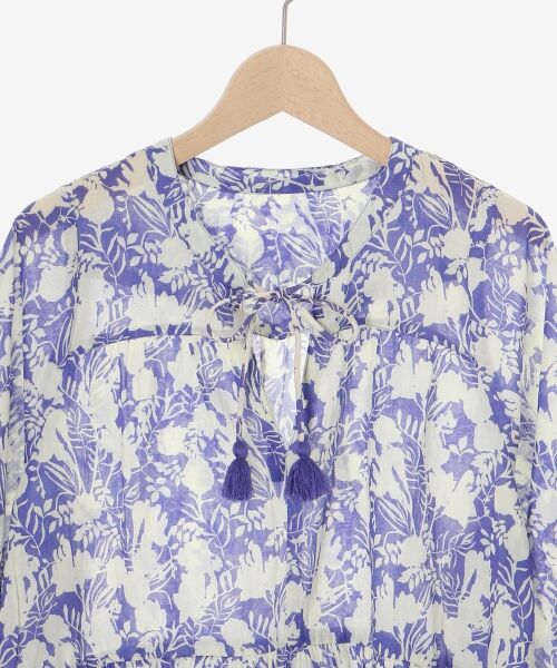 le.coeur blanc / ルクールブラン ロング・マキシ丈ワンピース | Fanaka別注バイカラーフラワーワンピース | 詳細28