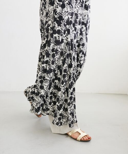 le.coeur blanc / ルクールブラン ロング・マキシ丈ワンピース | 《手洗い可能》Fanakaフラワーノースリワンピース | 詳細29