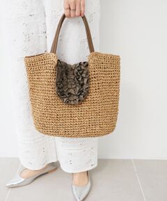 le.coeur blanc / ルクールブラン トートバッグ | フリルフラップクロッシェトート