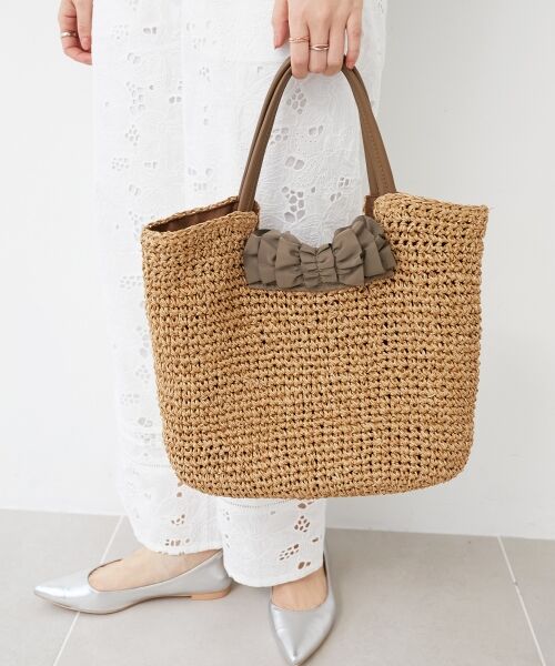 le.coeur blanc / ルクールブラン トートバッグ | フリルフラップクロッシェトート | 詳細10