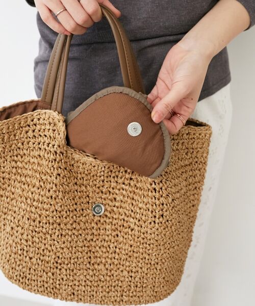 le.coeur blanc / ルクールブラン トートバッグ | フリルフラップクロッシェトート | 詳細11