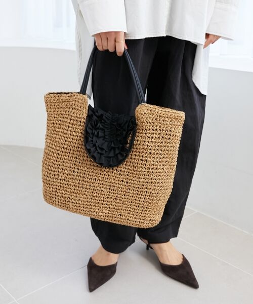 le.coeur blanc / ルクールブラン トートバッグ | フリルフラップクロッシェトート | 詳細3