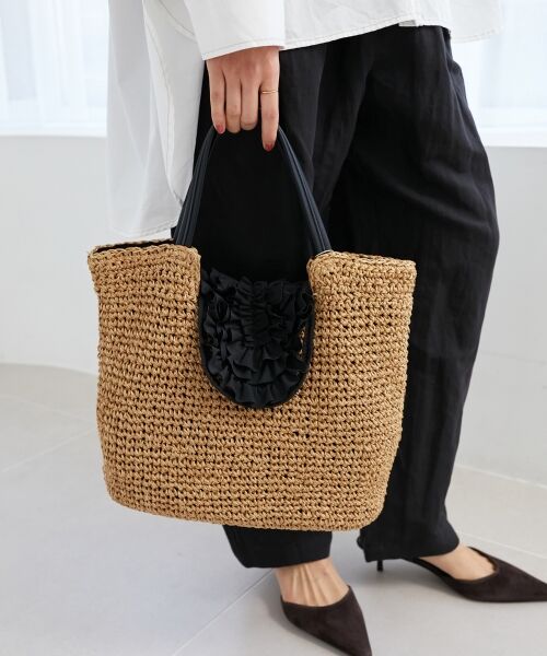 le.coeur blanc / ルクールブラン トートバッグ | フリルフラップクロッシェトート | 詳細4