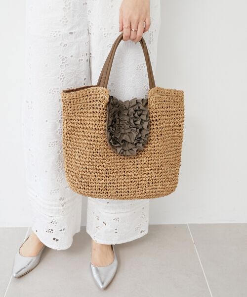 le.coeur blanc / ルクールブラン トートバッグ | フリルフラップクロッシェトート | 詳細8