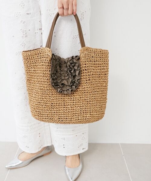 le.coeur blanc / ルクールブラン トートバッグ | フリルフラップクロッシェトート | 詳細9